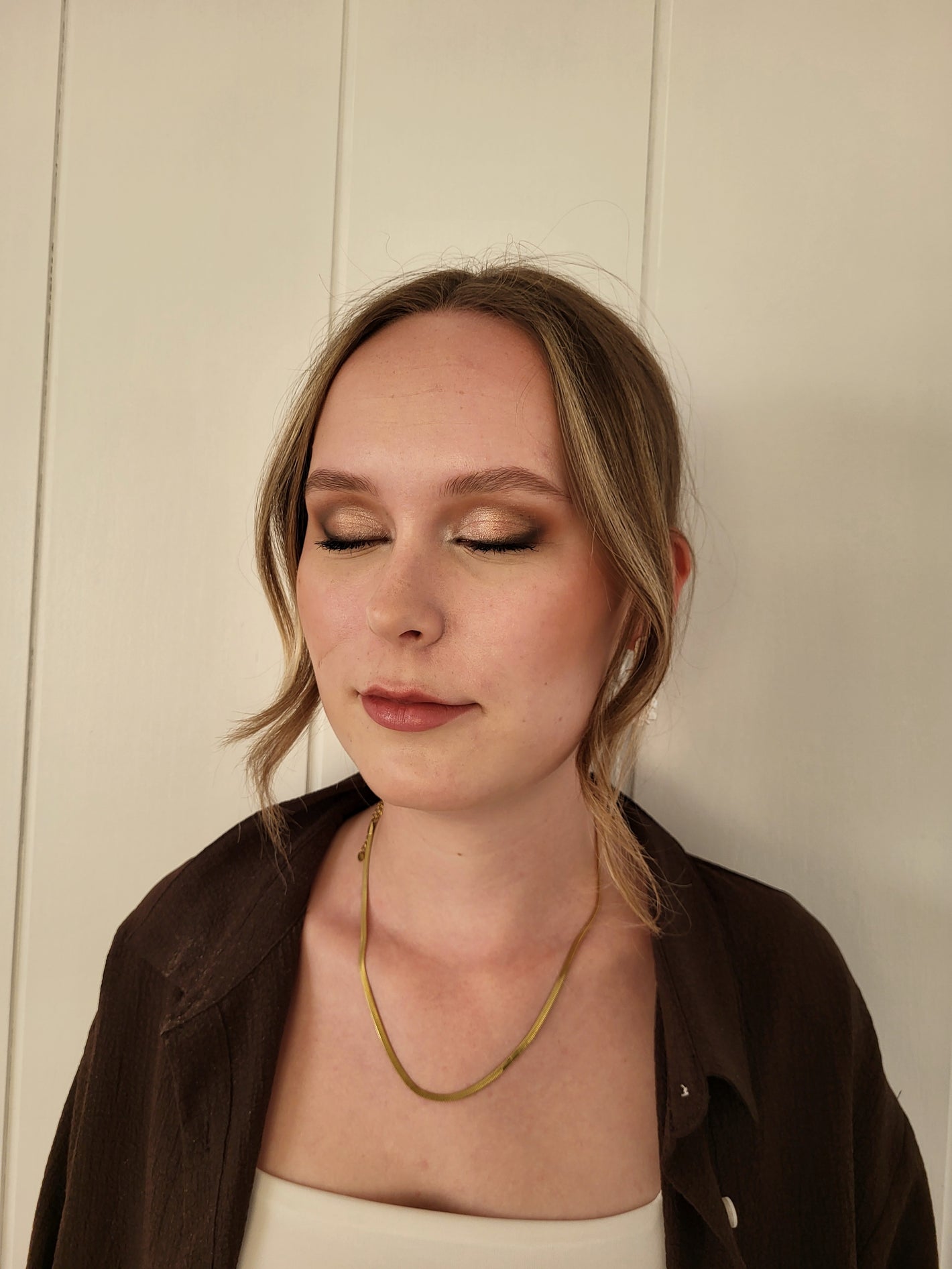 Portfolio Abend-Make-up Kathi, Pink-Brauner-Look